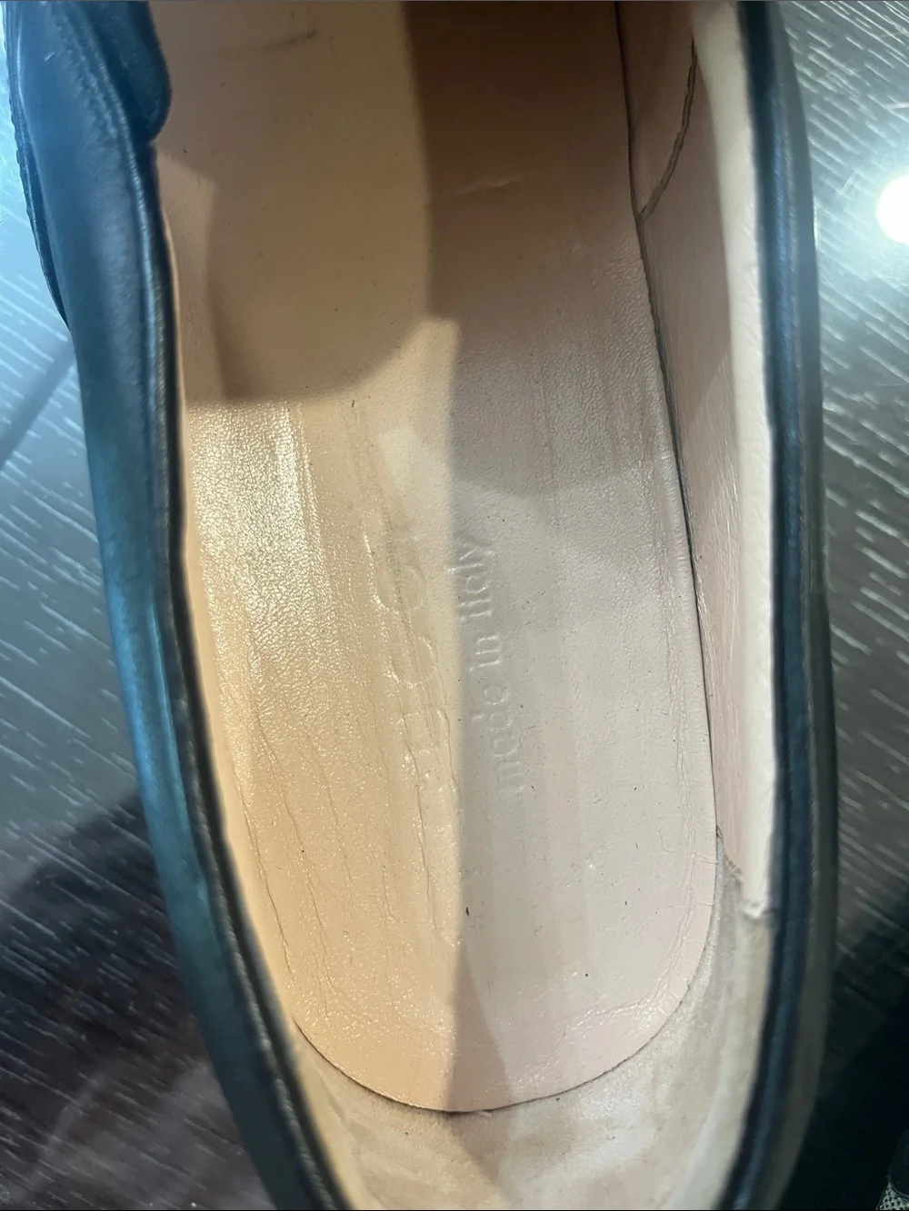Gucci Beige GG Supreme Canvas Slip-On Sneakers with Black Wolf Graphic